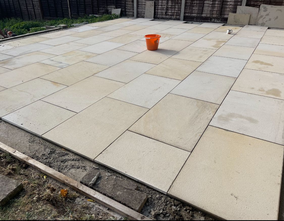 Extension oversite with blockwork construction