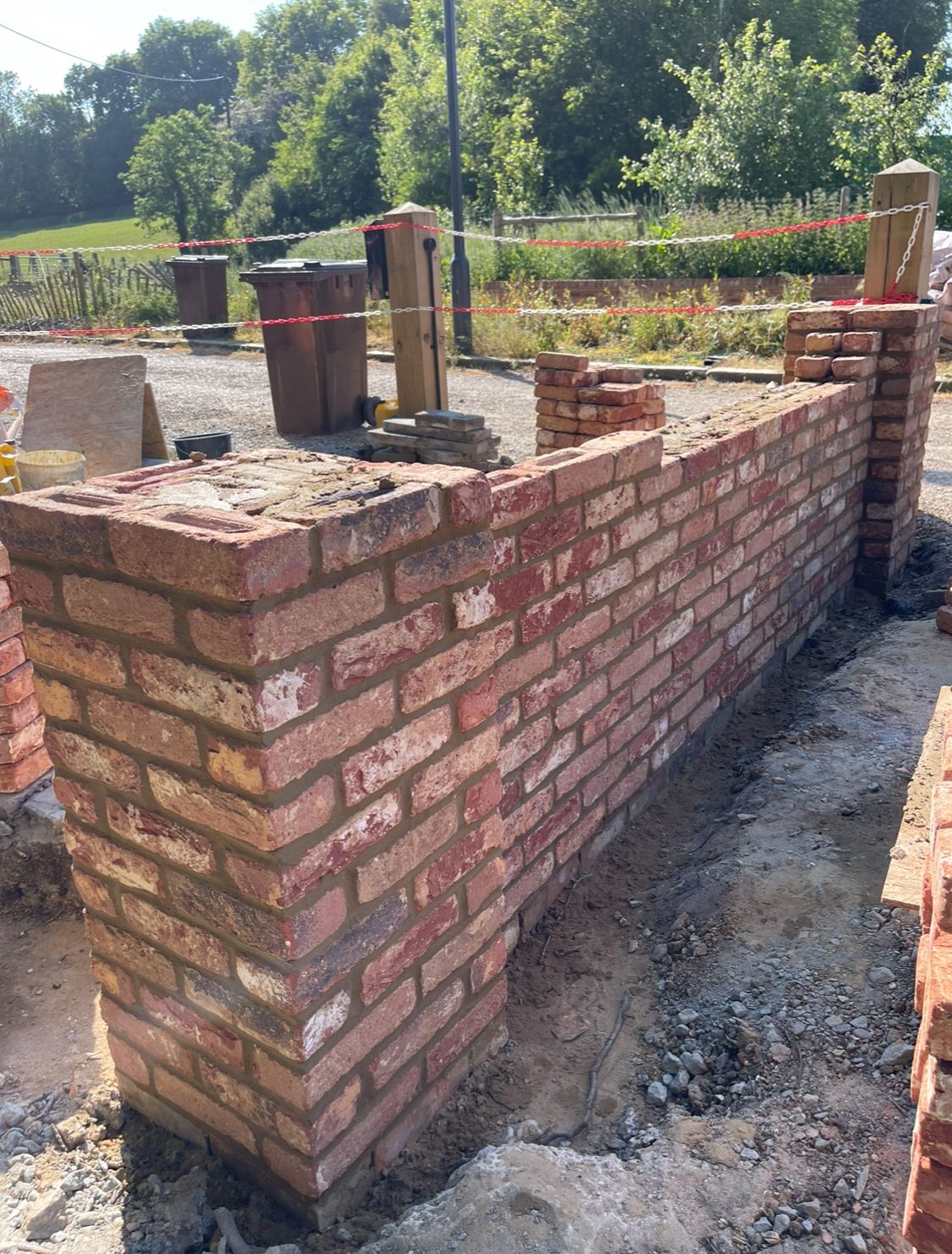 Extension oversite slab in progress